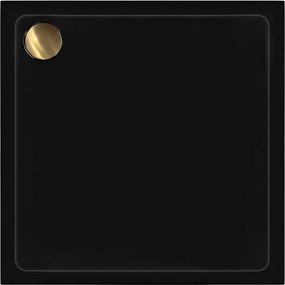 Cada pentru dus din acril Rea Savoy negru 90x90