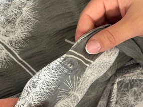 Lenjerie de pat creponata DANDELION BLEND gri Dimensiune lenjerie de pat: 70 x 90 cm | 140 x 200 cm