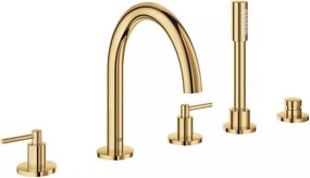 Baterie cada - dus Grohe Atrio auriu lucios Cool Sunrise 5 elemente