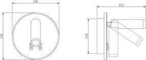 Aplica de perete cu spot LED directionabil CIRCA negru