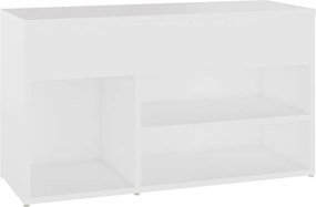 vidaXL Banchetă pantofar, alb, 80x30x45 cm, PAL