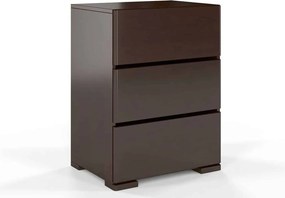 Comodă lemn masiv TerraCraft Fag 3 Sertare, 60 × 45 × 81 cm - Natural