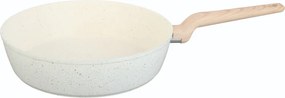 Tigaie adanca Voltz Nice OV54419E26D, 26x7 cm, Acoperire antiaderenta, Inductie, Cream