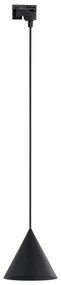 Lustră pe cablu pentru sistem de șină CONO 1xE27/15W/230V negru