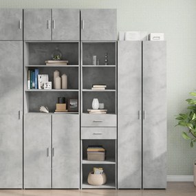 vidaXL Dulap depozitare slim gri beton 45x42,5x225 cm lemn prelucrat