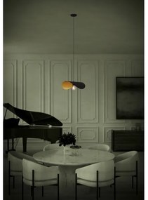 Lustră pe cablu Eglo 390393 SACEDA 1xE27/40W/230V 53 cm negru/auriu