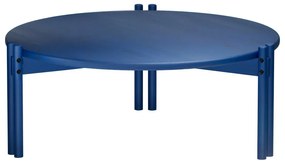 Măsuță de cafea albastră rotundă din lemn masiv de pin ø 80 cm Sticks – Karup Design