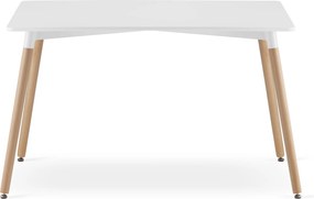 OFERTA Masa de dining alba ADRIA 120x80 cm calitate II