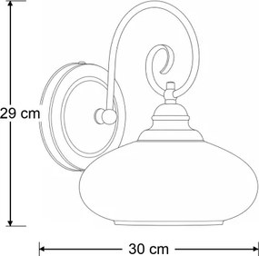 Brilagi - Aplica de perete MOLLERO 1xE27/15W/230V bronz/patină
