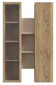 Poliță de perete INAR, stejar/bej