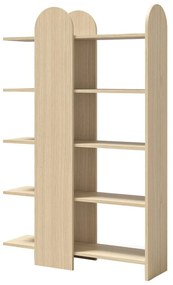 Bibliotecă cu aspect de lemn de stejar 112x175 cm Venice - TemaHome