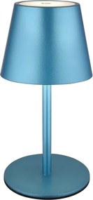 Globo 58488BL-LED Lampă de masă VANNIE, reîncărcabilă, cu control tactil și reglare a luminozității, pentru exterior 3W/5V IP54 1800mAh albastră