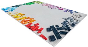 BAMBINO 38480 covor lavabil Kit de construcție pentru copii anti-alunecare - gri / galben - SECUNDAR-COTATI PRODUSUL