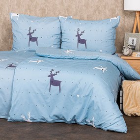 Lenjerie de pat din bumbac 4Home Deer Love, 220 x200 cm, 2 bucăți 70 x 90 cm