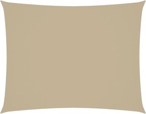 vidaXL Pânză parasolar, bej, 2x3 m, țesătură oxford, dreptunghiular