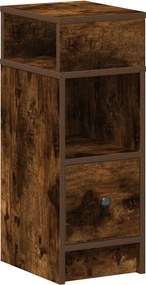 vidaXL Noptiera cu sertar stejar afumat 25x31x66 cm