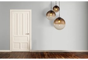 Lustra cu 3 pendule design modern Varus maro, chihlimbar