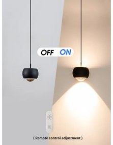 Lustră LED dimabilă Immax NEO 07219L DORMINE 6W/230V negru mat Tuya + telecomandă