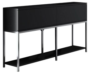 Măsuță consolă Vibubi 1 (negru + argintiu) . 1093378