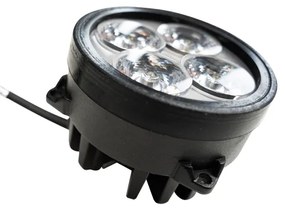 Proiector LED pentru tractor BLACK LED/20W/10-30V IP69 5700K rotund