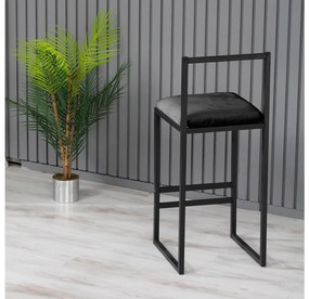 Scaun tip bar Nathaniel (Negru). 1089656