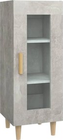 vidaXL Servantă, gri beton, 34,5x34x90 cm, lemn compozit