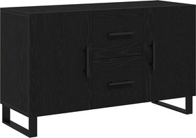 vidaXL Bufet cu sertar Stejar Negru 100 x 36 x 60 cm Lemn compozit