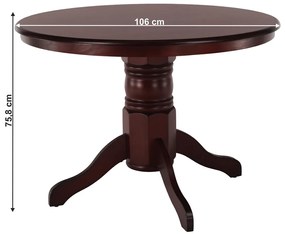 Masă de sufragerie Tayna (castan). 1034248