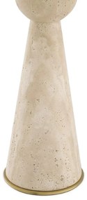 Veioza, Lampa de masa design LUX Novak, travertin