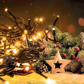 Instalație LED de Crăciun de exterior 700xLED/8 funcții 75m IP44 alb cald Brilagi