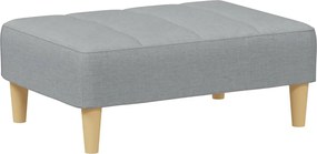 vidaXL Taburet, gri deschis, 77x55x31 cm, material textil