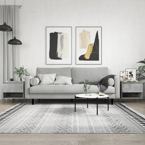 vidaXL Mese de cafea, 2 buc., gri beton, 50x46x50 cm, lemn compozit