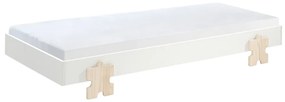 Set MODULO format din 3 Pat copii MODULO (90 x 200 cm) cu picioare Pat copii în formă de piesă de puzzle.