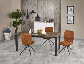 Masa extensibila metal + ceramica Horizon - L 120-180 x l 85 x h 76 cm