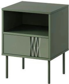 Set 2 noptiere TRESSE, verde, PAL laminat, 44x40x54 cm