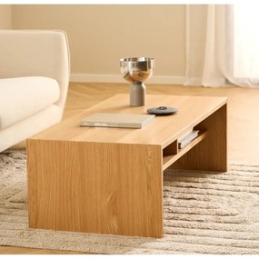 Măsuță de cafea în culoare naturală cu aspect de lemn de stejar 60x120 cm Arlon – Actona