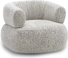 Fotoliu relax Noola rotativ - stofă bej Rimba 03