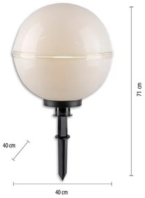 SET 2x lampă de exterior Leuchten Direkt 19324-16-2 1xE27/40W/230V d. 40 cm IP44