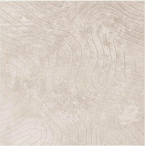 vidaXL Covoare de zonă Pătrat PALMERAS Bej 120 x 120 cm Poliester