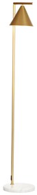 HOMCOM Lampadar pe picior de salon din oţel cu abajur conic orientabil bază marmură 40W 35 x 26 x 153 cm auriu | Aosom Romania