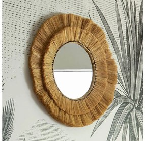 Oglindă de perete Atmosphera ALBA d. 57 cm rafie