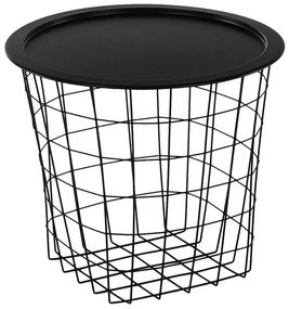 Măsuţă auxiliară, negru, MOKAD