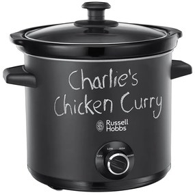 Resigilat: Slow cooker Russell Hobbs 24180-56 Tabla, 3,5 litri, Vas din ceramica, 3 programe, Negru