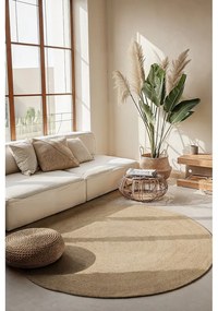 Covor fildeș reversibil rotund din iută ø 200 cm Braided Ivory – Hanse Home