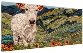 Tablou - Imitație de motiv tricotat (120x50 cm)