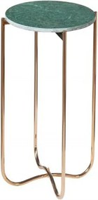 Masuta laterala Noble marmura verde, auriu