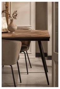 Set de scaune de sufragerie bej 2 buc. tapițat Admit – WOOOD