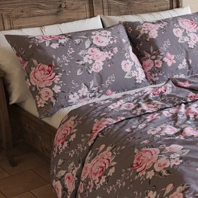 Lenjerie de pat Kvalitex din bumbac ProvenceBeatrice gri, 140 x 220 cm, 70 x 90 cm, 140 x 220 cm, 70 x 90 cm