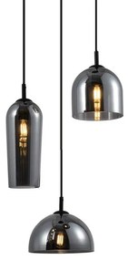 Lustra design modern Blanca 3 fumuriu ZZ AZ3336