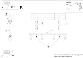 Spot Sollux SL.1289 VERDO 4xGU10/10W/230V alb